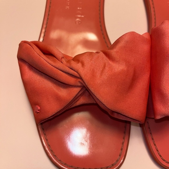 Kate Spade ♠️ Beachy Flats /Silky Bow Summer Slides - Elegant & Comfortable 8.5 - Picture 11 of 12